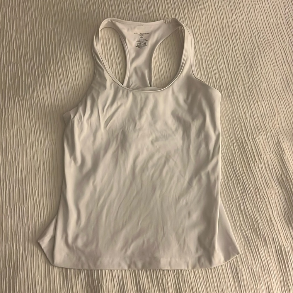 Bandier All Access White Racerback Tank